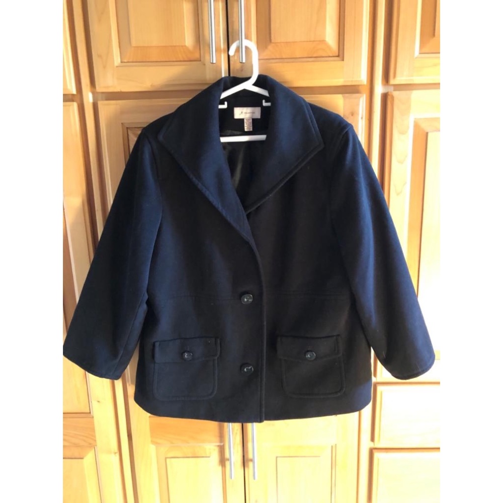 JM COLLECTION women black blazer  size XL